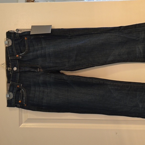 7 for All Mankind Original Dark Wash Bootcut Jeans - Picture 5 of 7